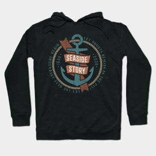 Marine retro print Hoodie